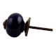 Navy Blue Antique Fitting Ceramic Knob